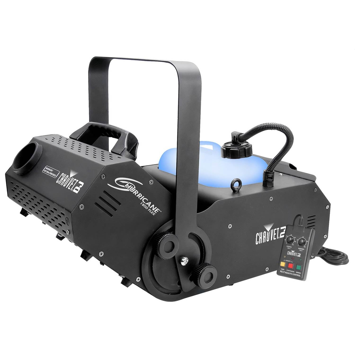 Chauvet H1800FLEX Hurricane Fog/Smoke Pro Machine + Fog Juice Fluid (1 Gallon) - VMInnovations