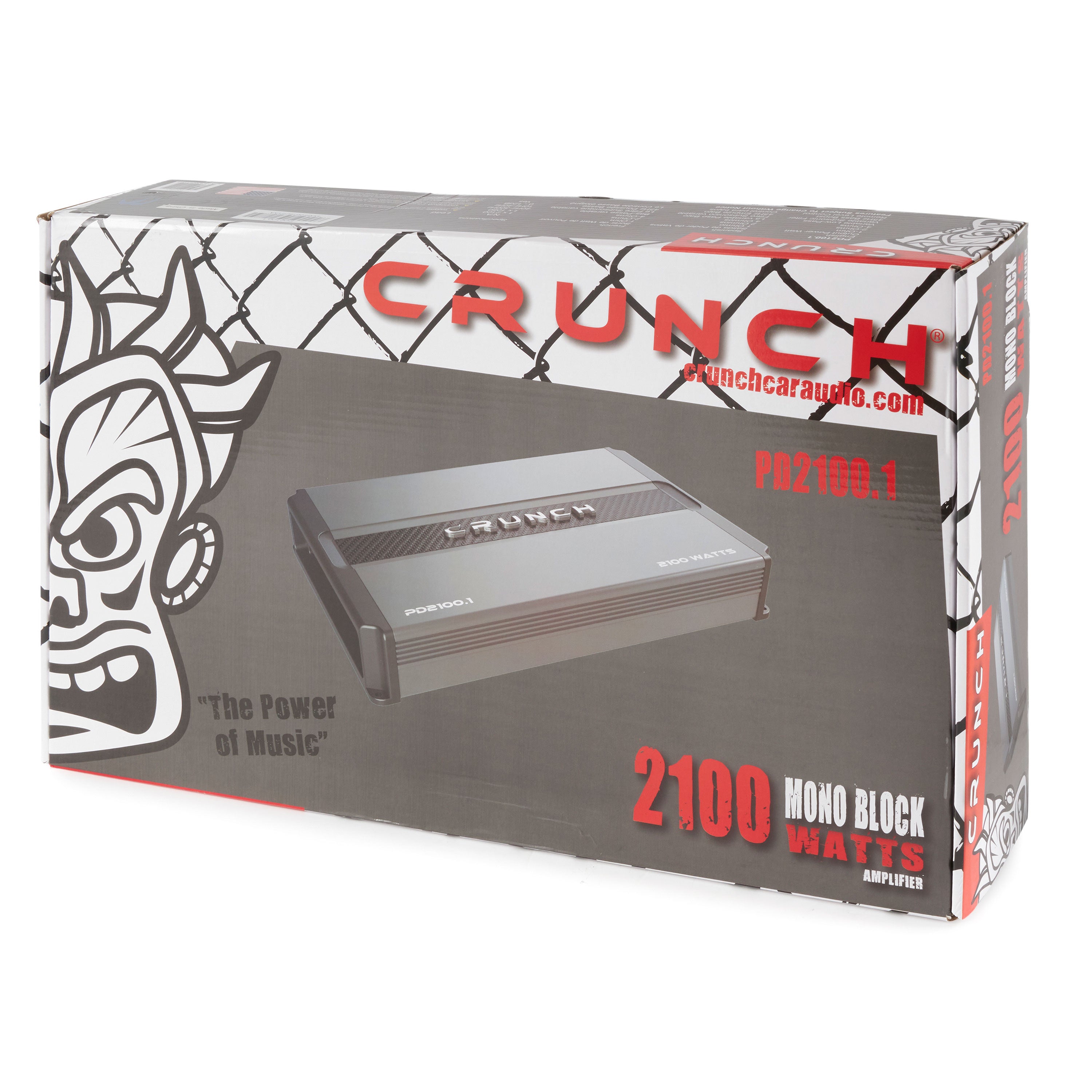 Crunch Power Drive 2100W Max Monoblock Class A/B Car Audio Amplifier (4 Pack)