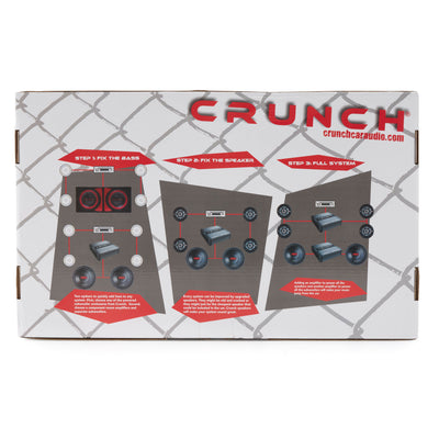 Crunch Power Drive 2100W Max Monoblock Class A/B Car Audio Amplifier (4 Pack)