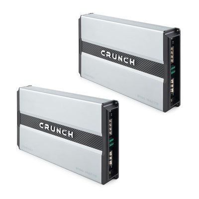 Crunch Power Drive 2100W Max Monoblock Class A/B Car Audio Amplifier (2 Pack)