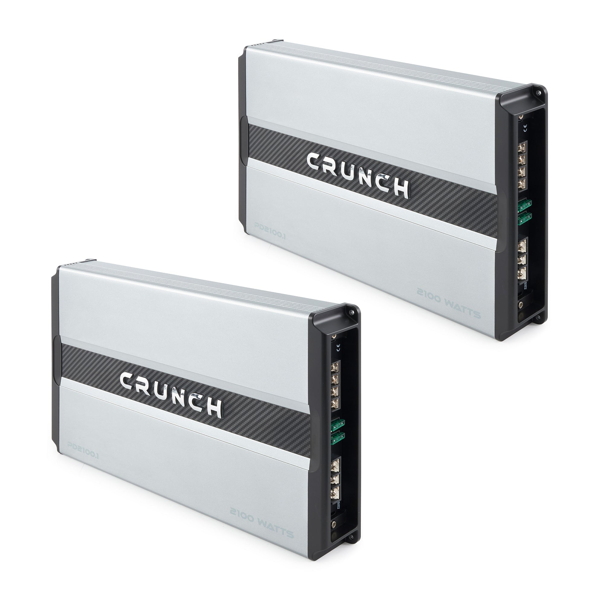 Crunch Power Drive 2100W Max Monoblock Class A/B Car Audio Amplifier (2 Pack)