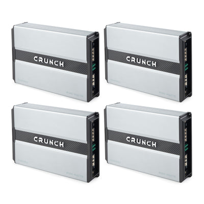 Crunch Power Drive 2100W Max Monoblock Class A/B Car Audio Amplifier (4 Pack)