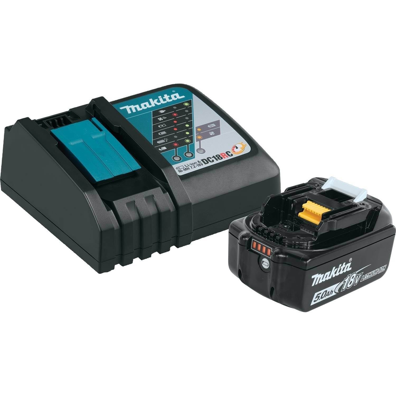 Makita 5 Ah 18V LXT Lithium Ion Brushless Cordless Impact Wrench Kit (Open Box)
