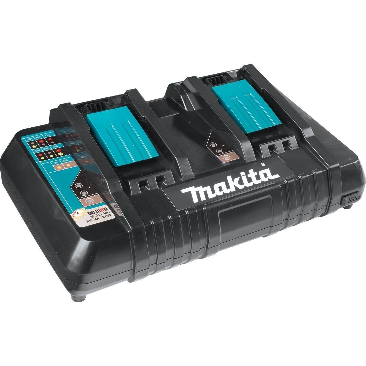 Makita 18 Volt X2 LXT Brushless Cordless Blower & Chainsaw Combo Kit (Open Box)
