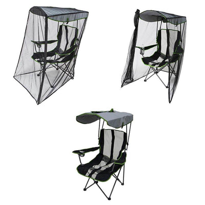 Kelsyus Original 50 UPF Canopy Shade Folding Chair with Bug Net Guard (Damaged)