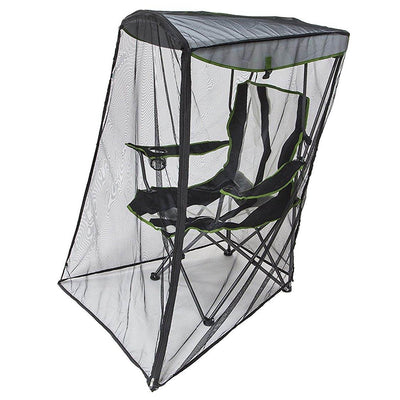 Kelsyus 50 UPF Canopy Shade Folding Camping Chair with Bug Net Guard | Open Box