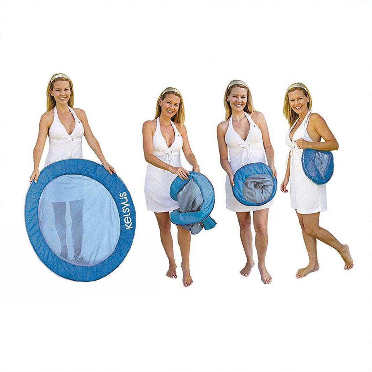 SwimWays Float A Round Swimming Pool Floating Chair for Adults (Open Box)