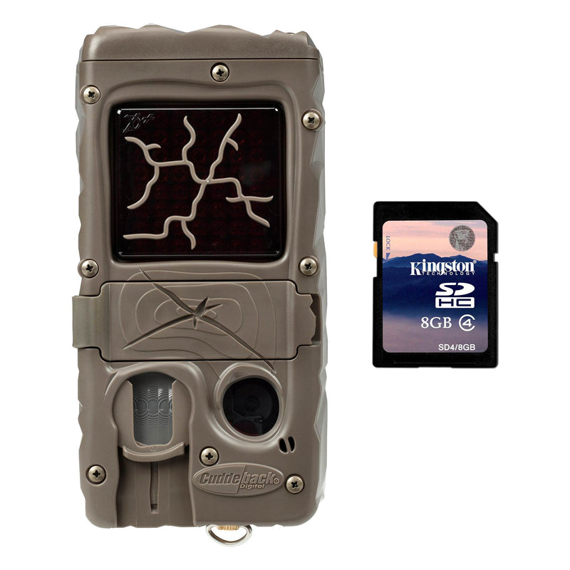 Cuddeback Dual Flash 20MP Invisible Infrared Game Trail Camera + 8GB SD Card