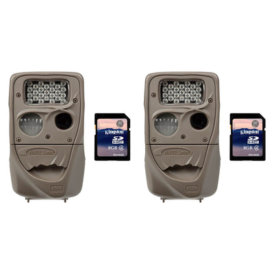 Cuddeback Moonlight 8MP Low Glo 75ft. Game Trail Camera, 2 Pack + 8GB SD Cards