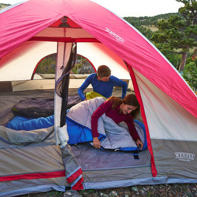 Wenzel 10' x 8' Pine Ridge 5 Person Lite Reflect Dome Camping Tent, Red | (Used)