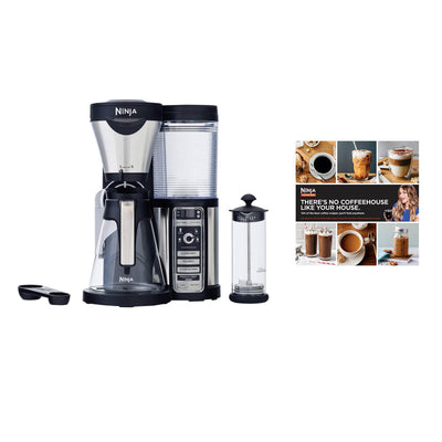 Ninja Coffee Bar Machine w/ Glass Carafe + Recipe Book (Certified Refurbished)