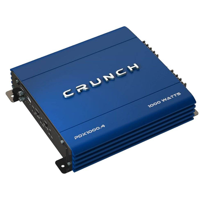 Crunch PowerDriveX 4 Channel Car Stereo Amplifier with 300W 6.5" Speakers, Pair