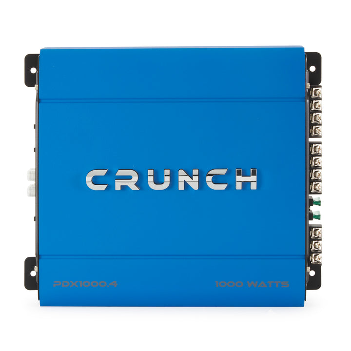 Crunch PowerDriveX 1000 Watt 4 Channel Blue A/B Car Stereo Amplifier (4 Pack)
