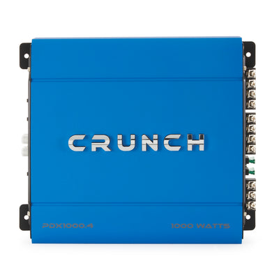 Crunch PowerDriveX 1000 Watt 4 Channel Blue A/B Car Stereo Amplifier (2 Pack)