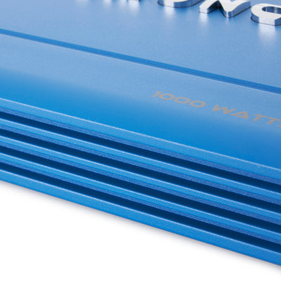 Crunch PowerDriveX 1000 Watt 4 Channel Blue A/B Car Stereo Amplifier (Used)
