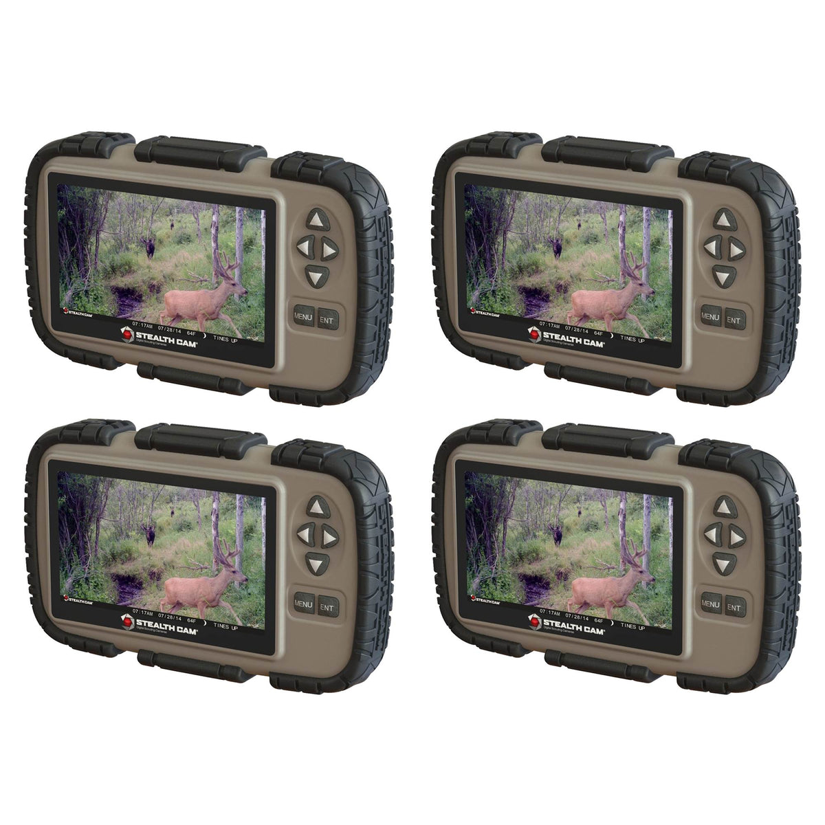 Stealth Cam LCD Photo Viewer & SD Card Reader, 4 Pack (Certified Refurbished)