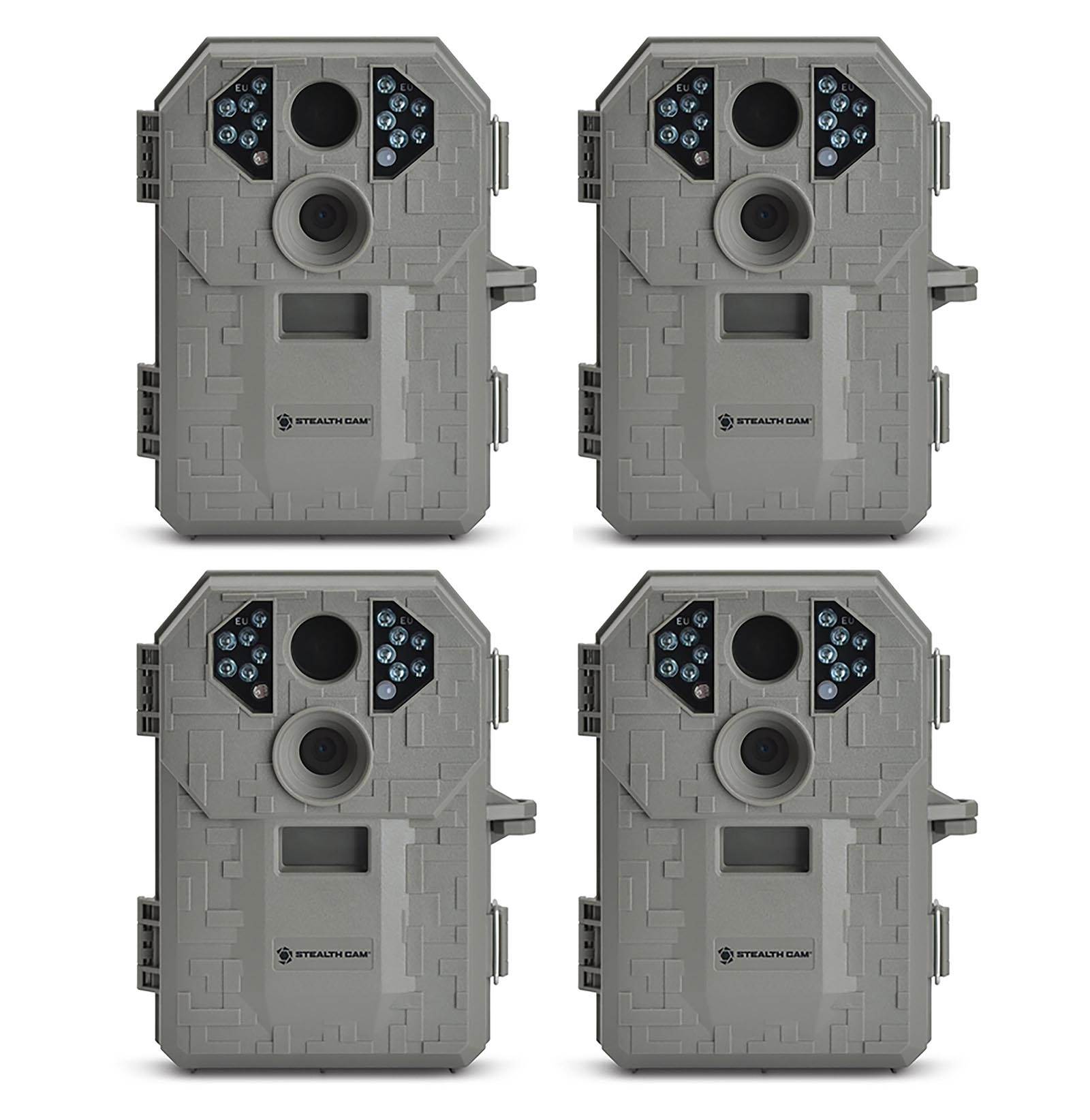 Stealth Cam P12 IR Trail Hunting Game Camera, 4-Pack (Certified Refurbished)