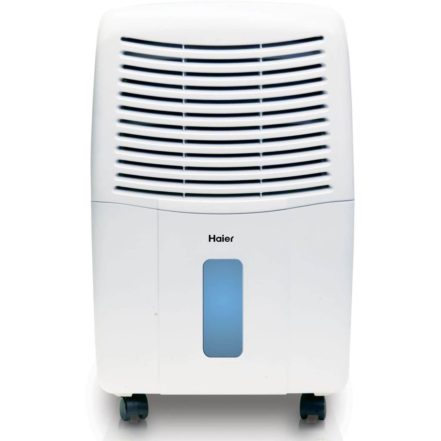 Haier 2 Speed Portable Electronic Air Dehumidifier with Drain, 45 Pint (Used)