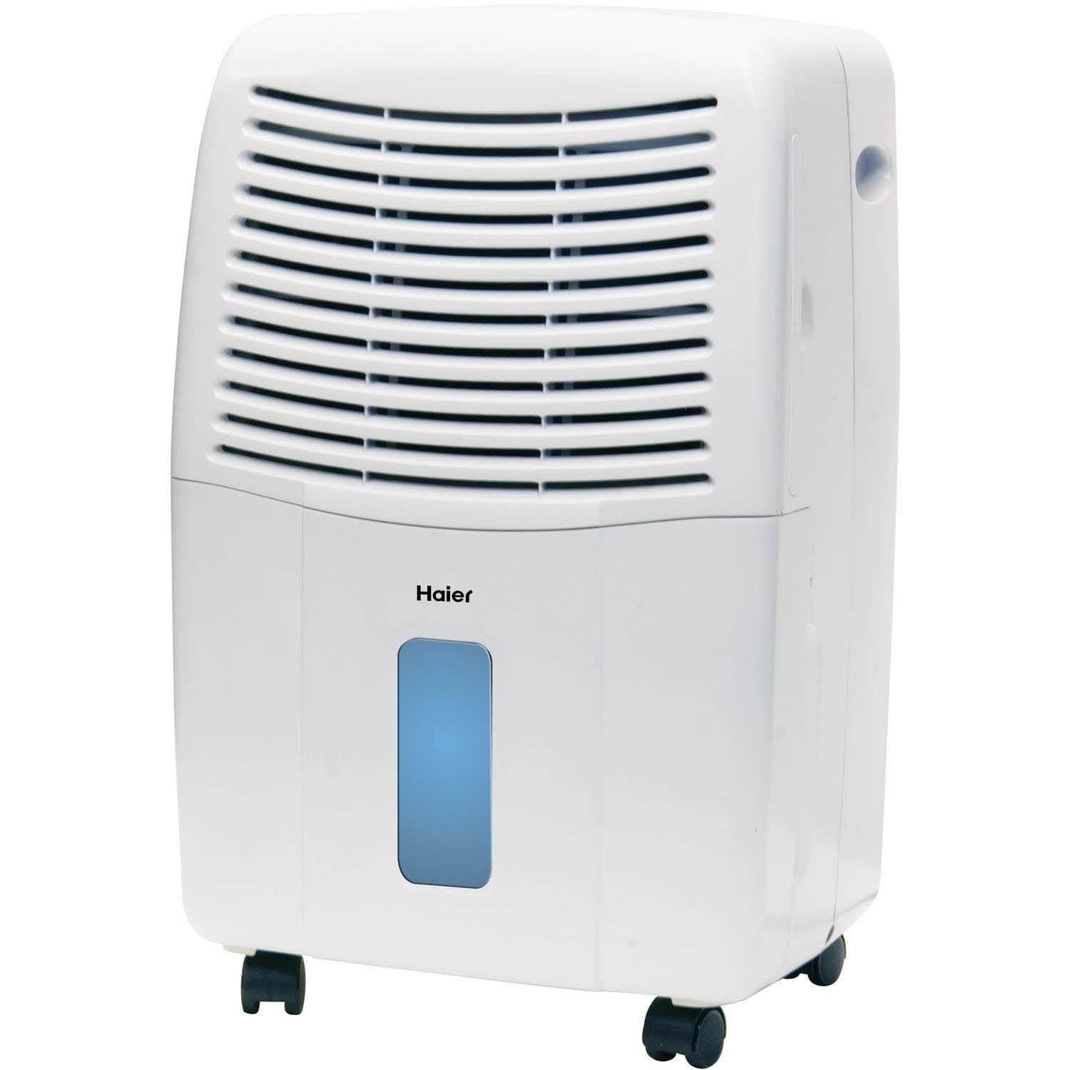 Haier 2 Speed Portable Electronic Air Dehumidifier with Drain, 45 Pint (Used)