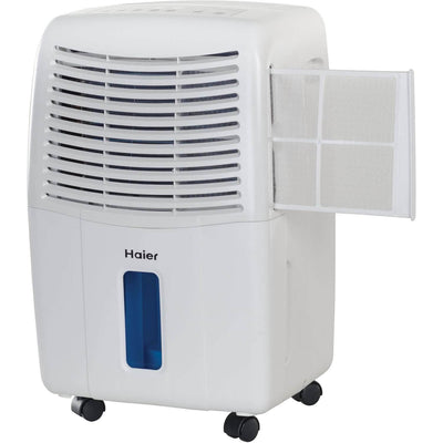 Haier 2 Speed Portable Electronic Air Dehumidifier with Drain, 45 Pint (Used)
