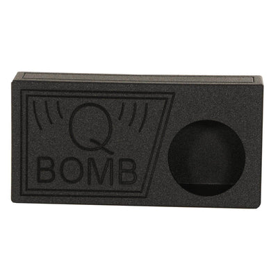 Q Power QBomb 10 Inch Single Vented Subwoofer Sub Box with Black Bedliner Spray - VMInnovations