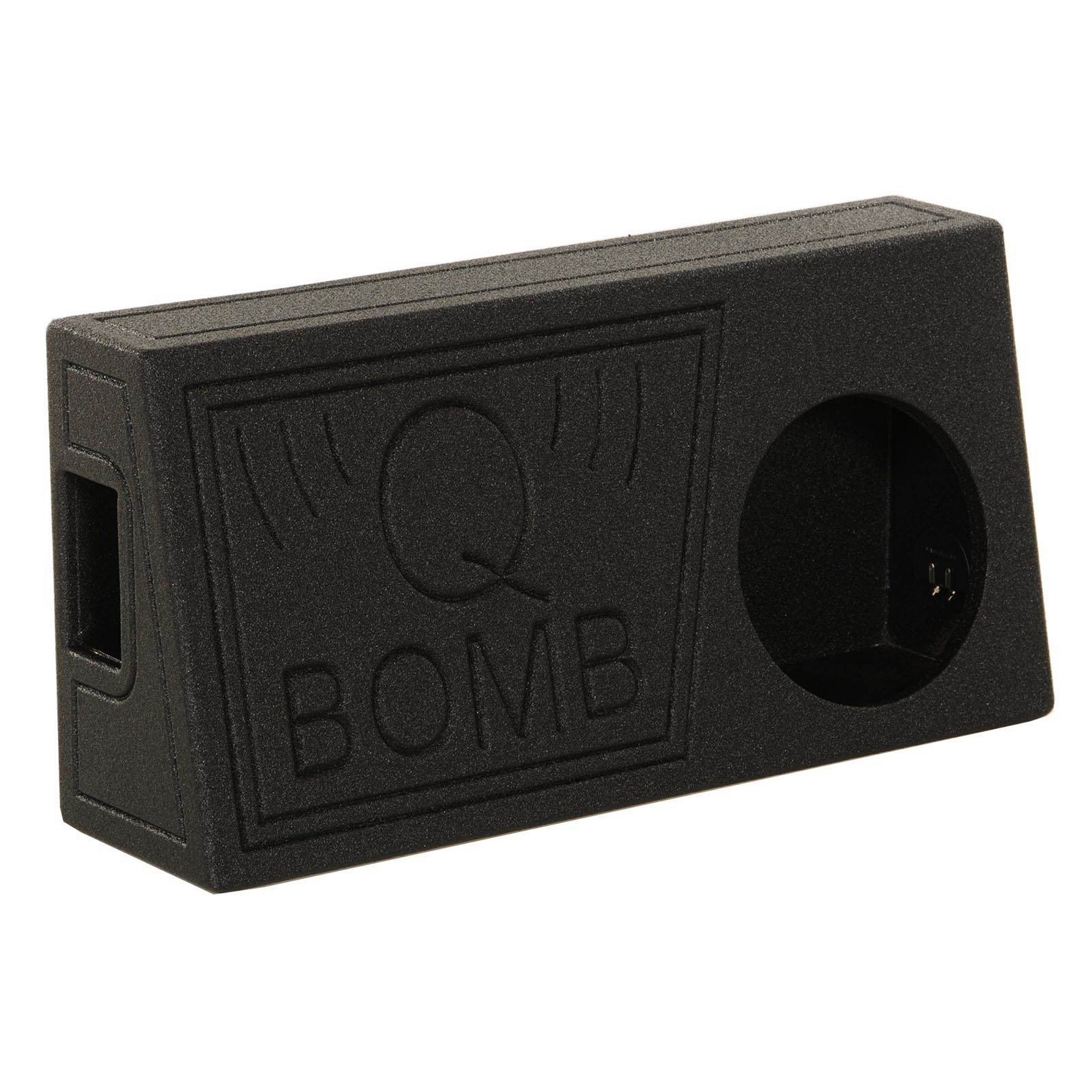 Q Power QBomb Single 10 Inch Vented Subwoofer Sub Box Bedliner Spray (Used) - VMInnovations