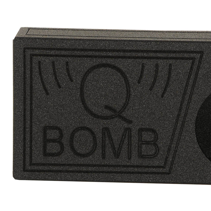 Q Power QBomb Single 10 Inch Vented Subwoofer Sub Box Bedliner Spray (Used)