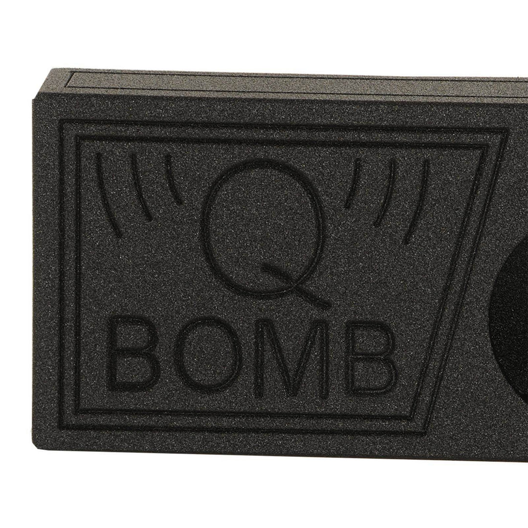 Q Power QBomb Single 10 Inch Vented Subwoofer Box w/ Bedliner Spray | Open Box - VMInnovations