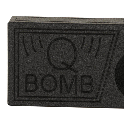 Q Power QBomb Single 10 Inch Vented Subwoofer Box w/ Bedliner Spray | Open Box - VMInnovations