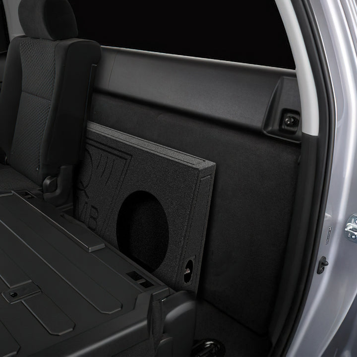 Q Power QBomb Single 10 Inch Vented Subwoofer Box w/ Bedliner Spray | Open Box - VMInnovations