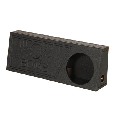 Q Power Single 12 Inch Vented Subwoofer Sub Box with Black Bedliner Spray (Used)