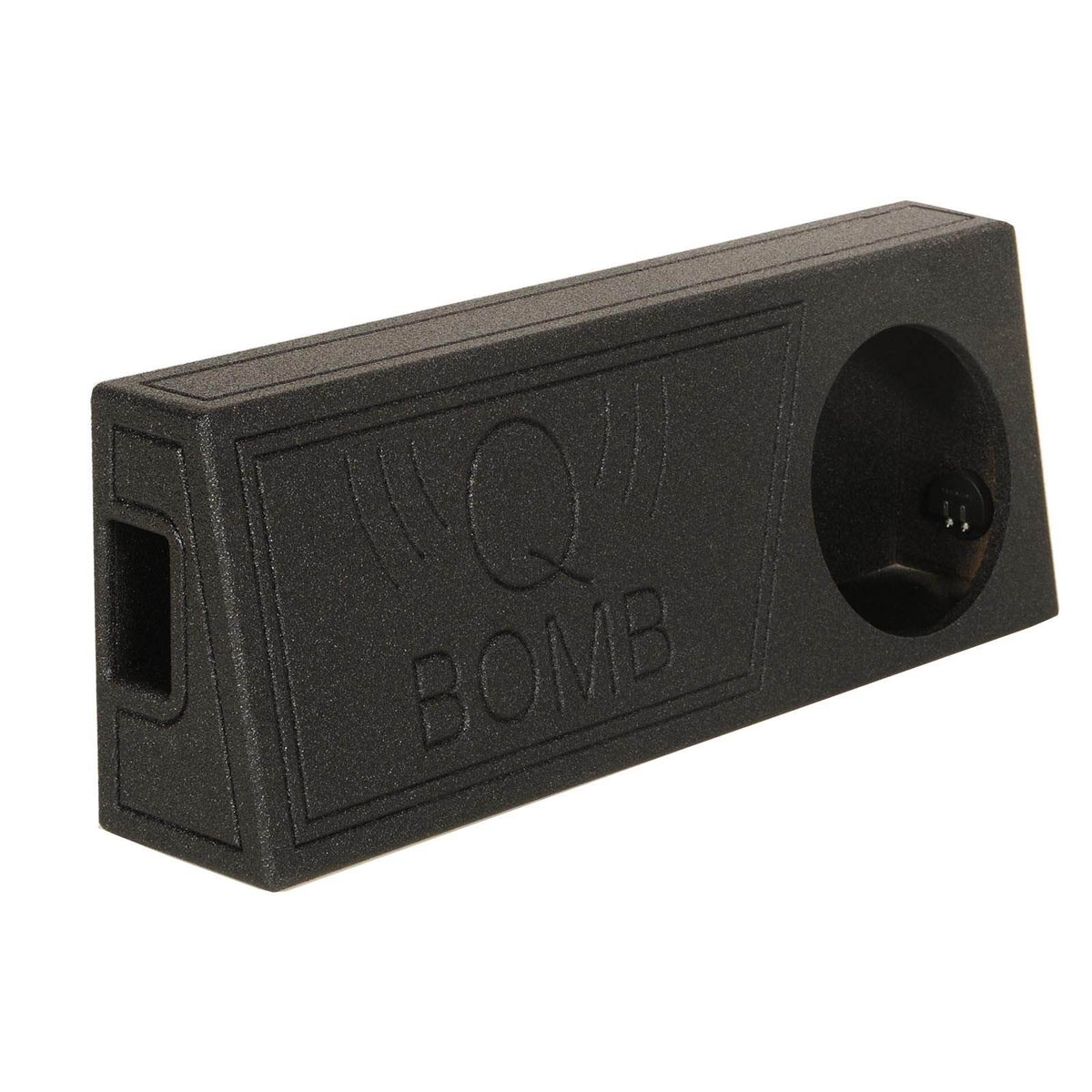 Q Power Single 12 Inch Vented Subwoofer Sub Box with Black Bedliner Spray (Used)