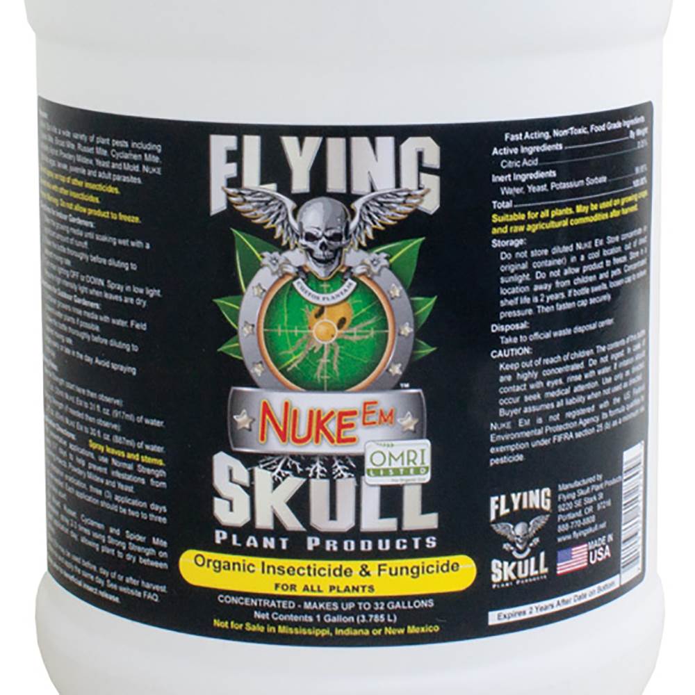Flying Skull FSIN103 Nuke Em Organic Gardening Insecticide & Fungicide, 1 Gallon - VMInnovations