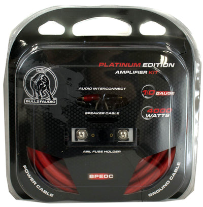 Bullz Audio 1/0 Gauge Car Amplifier Amp Installation Wiring Kit Package, 2-Pack
