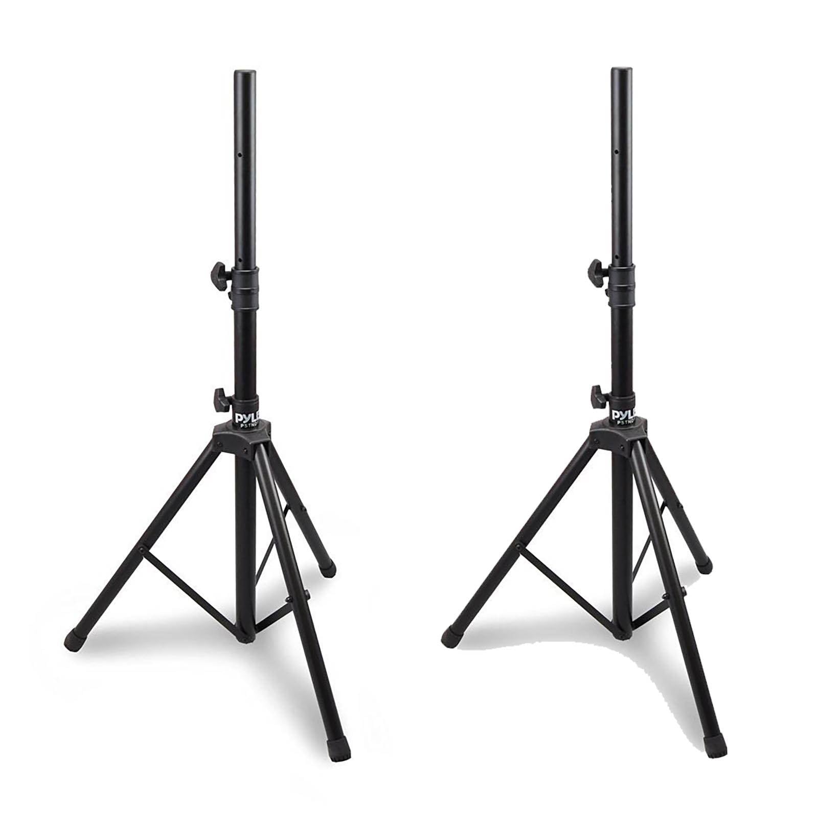 Pyle Pro Adjustable Extending Height Tripod Speaker Stand Holder Mount, 2-Pack - VMInnovations