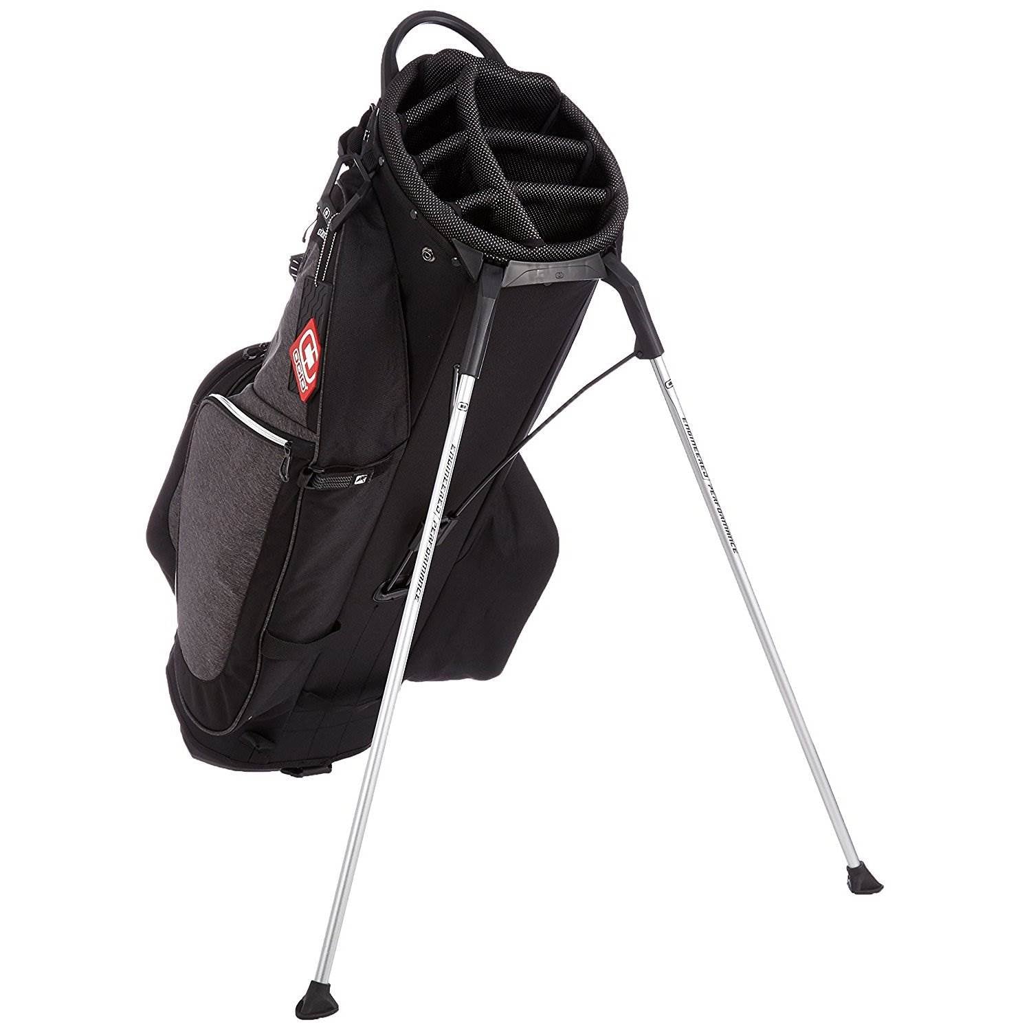 OGIO Ozone 9.5" Woode Top 7 Pocket Golf Stand Bag, Dark Static (Open Box)