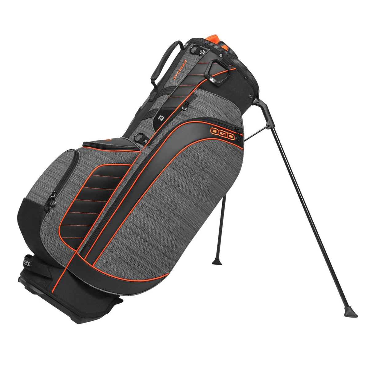 OGIO Stinger 9.5" WoodeLite 8 Way Golf Stand Bag, Gray Noise/Burst (Open Box)