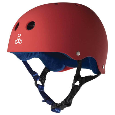 Triple 8 Skater Bike & Skate Helmet w/ Sweatsaver Liner, Red Rubber - S (Used)