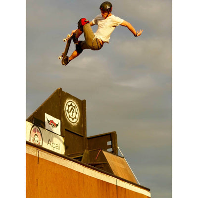 Triple 8 Skater Hardened Skate Helmet White Rubber - Medium (Open Box)