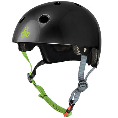 Triple 8 Hardened Dual Certified Skate Bike S/M Helmet | Black Zest (Open Box)