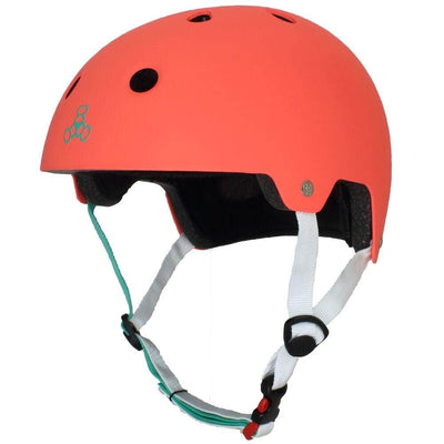 Triple 8 Dual Certified Skate and Bike Helmet, XS/S Neon Tangerine (Open Box)