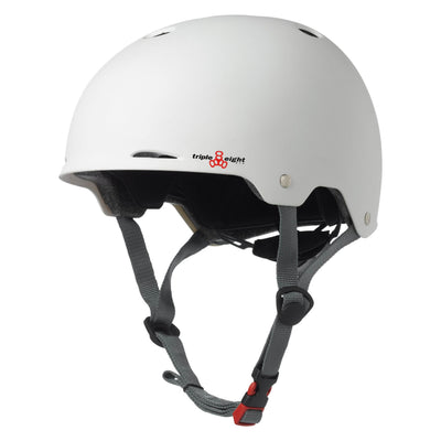 Triple 8 Gotham White Matte Bike & Skateboard Helmet, S/M (Open Box)