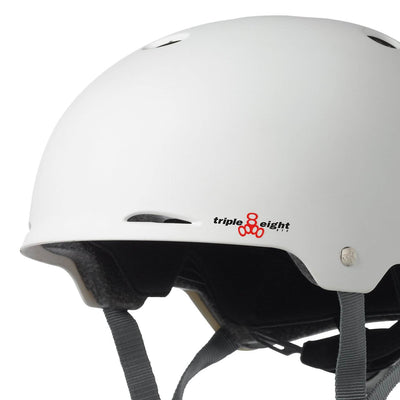 Triple 8 Gotham White Matte Bike & Skateboard Helmet, S/M (Open Box)