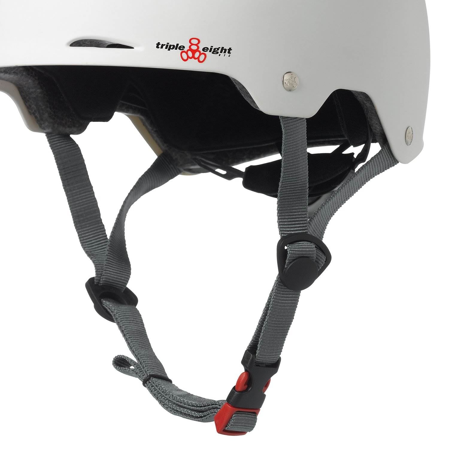Triple 8 Gotham White Matte Bike & Skateboard Helmet, S/M (Open Box)