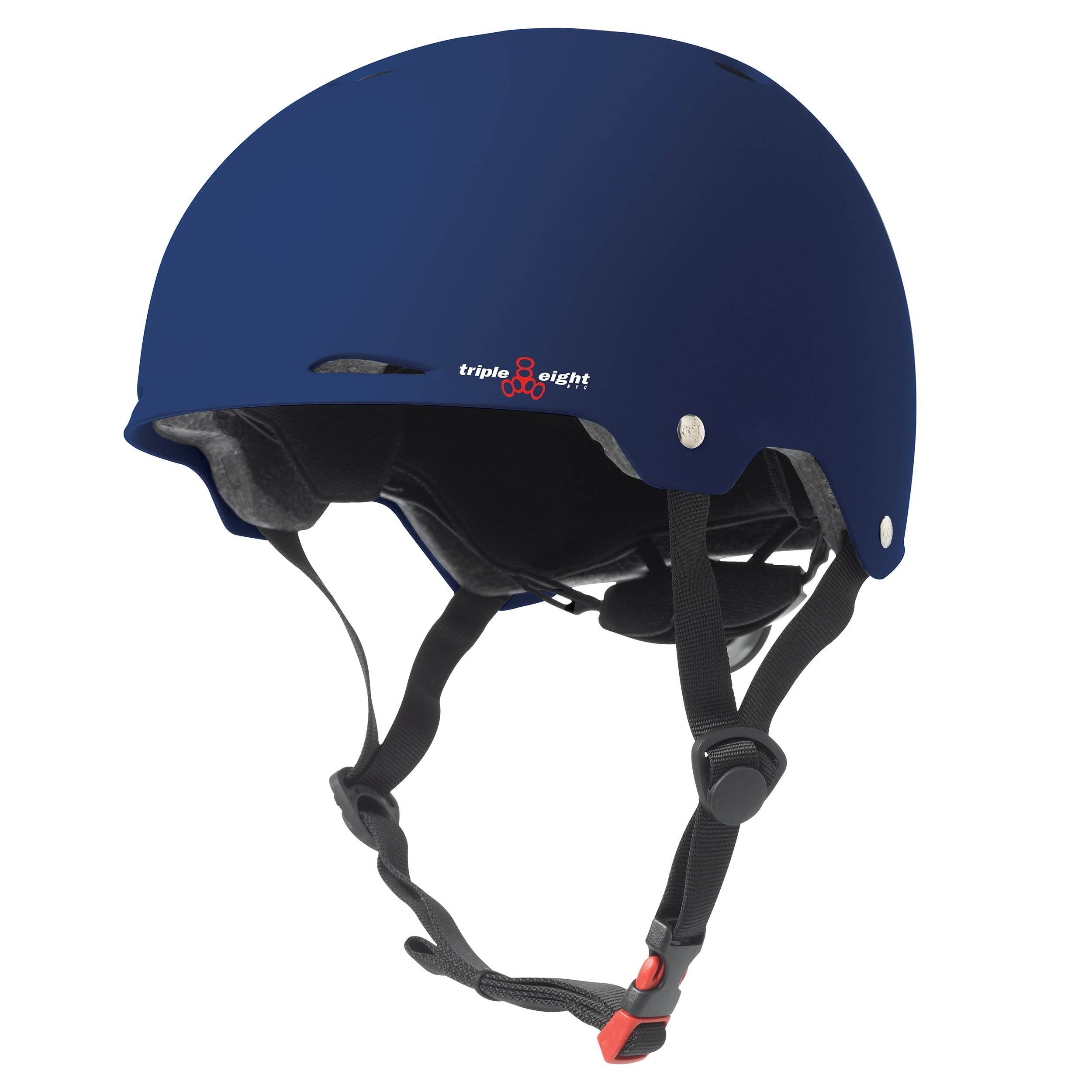 Triple 8 Gotham Dual Certified Blue Matte Bike & Skateboard Helmet S/M(Open Box)