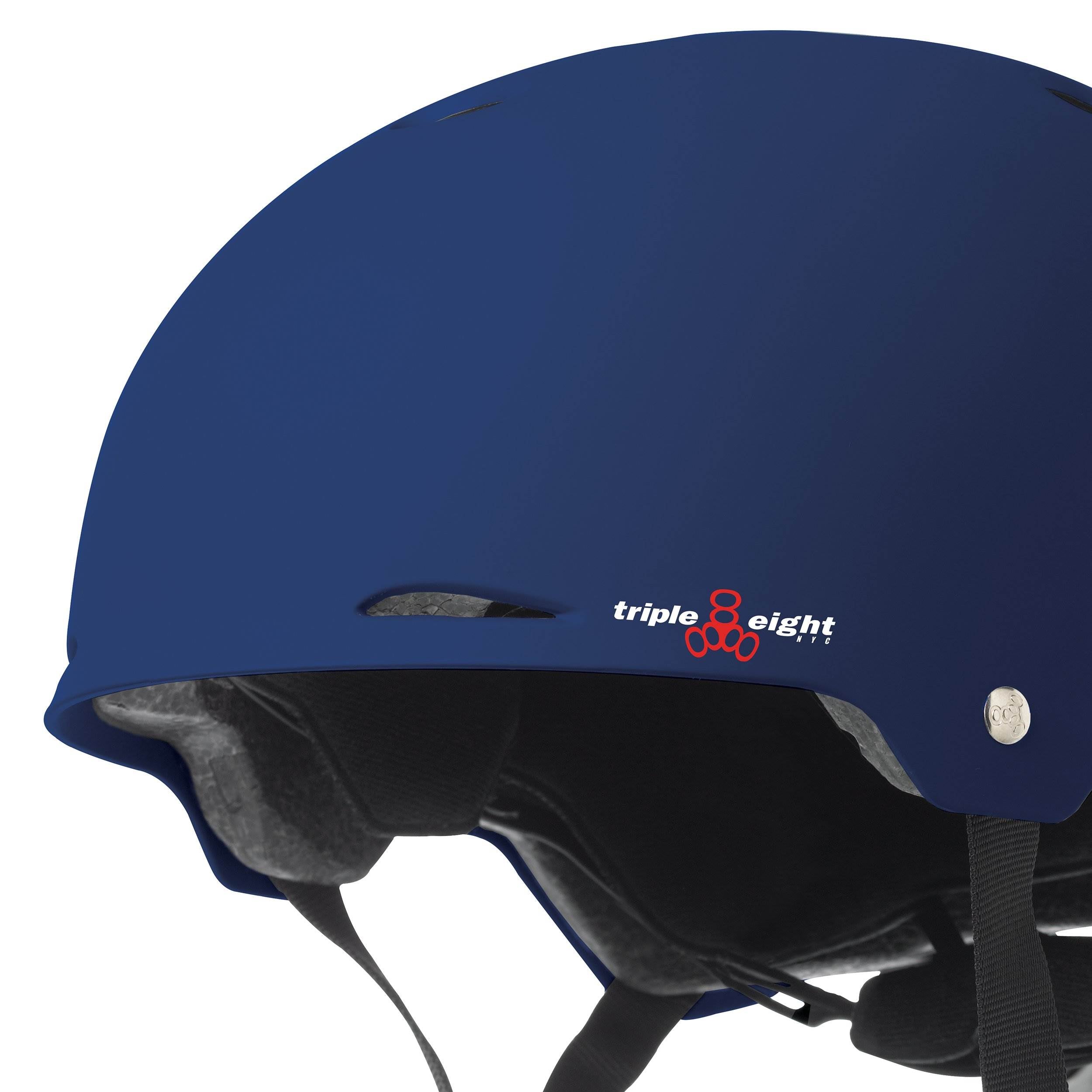 Triple 8 Gotham Dual Certified Blue Matte Bike & Skateboard Helmet S/M(Open Box)
