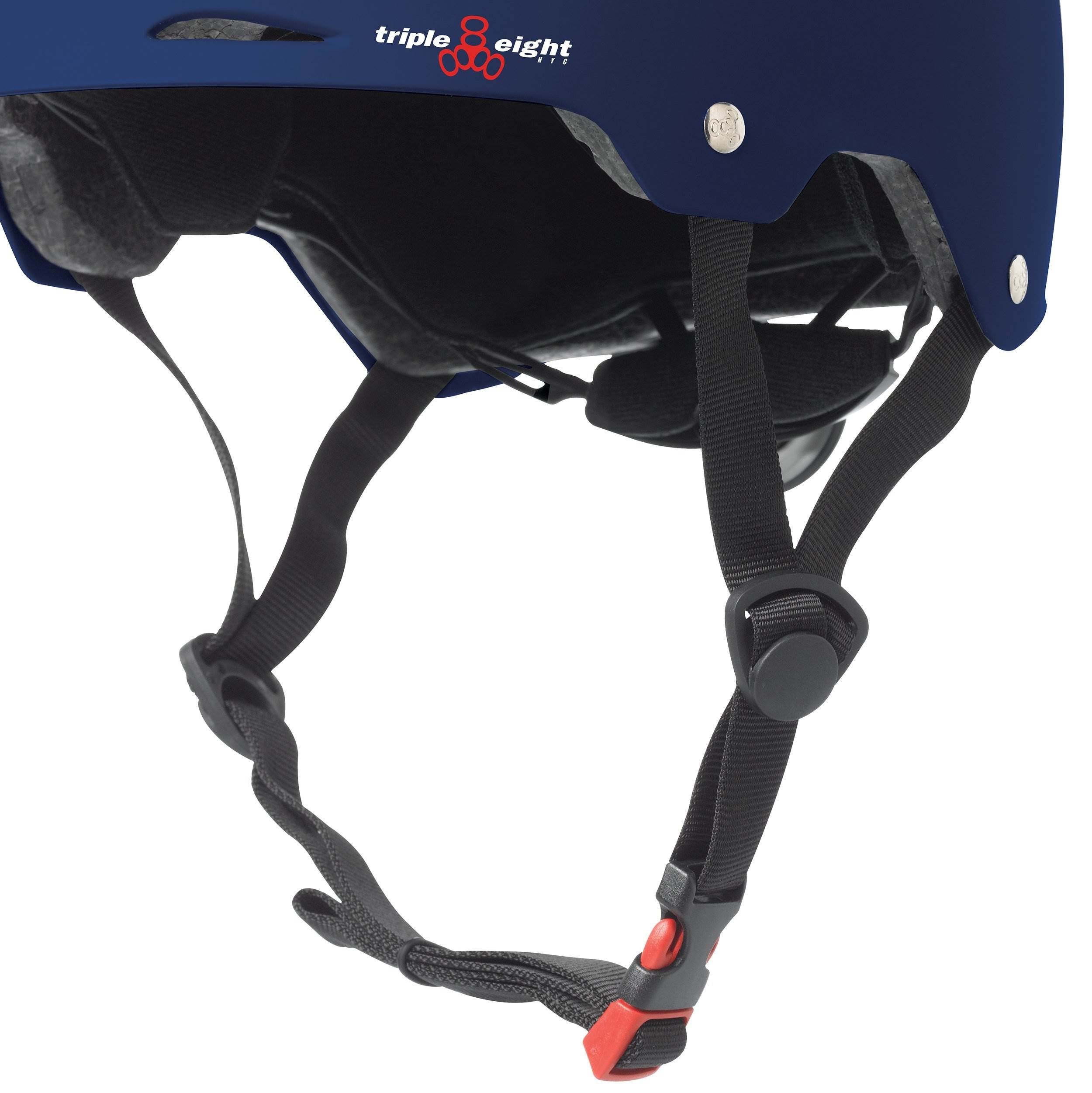 Triple 8 Gotham Dual Certified Blue Matte Bike & Skateboard Helmet S/M(Open Box)