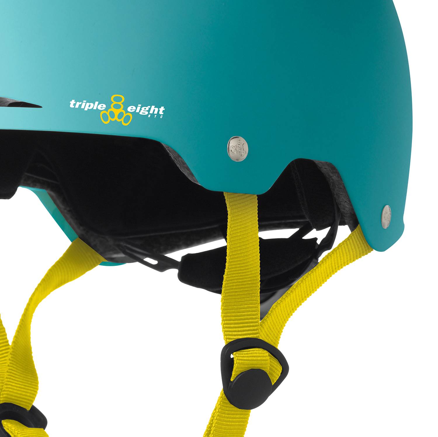 Triple 8 Gotham Baja Teal Rubber Bike/Skateboard Helmet, S/M (Open Box)