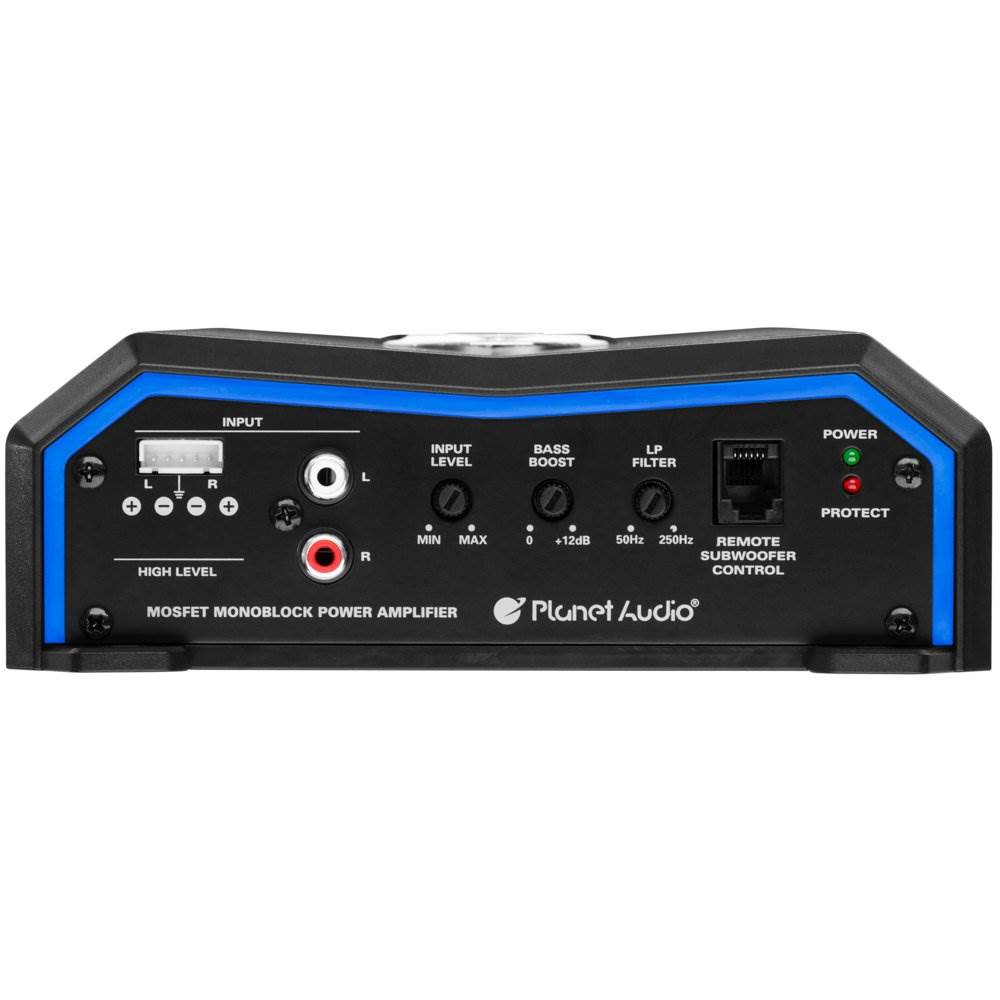 Planet Audio PL2000.1M 2000-Watt Monoblock A/B Car Audio Amplifier with Remote