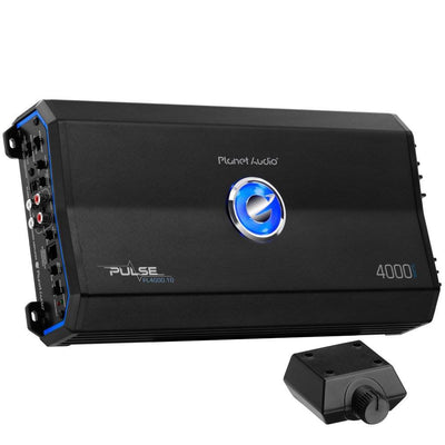 Planet Audio 4000W Class D Monoblock 1 Ohm Car Amplifier PL4000.1D (4 Pack)